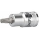 Торцовая бита-головка Kraftool industrie qualitat, материал s2, torx, сатинированная, 1/2, т60